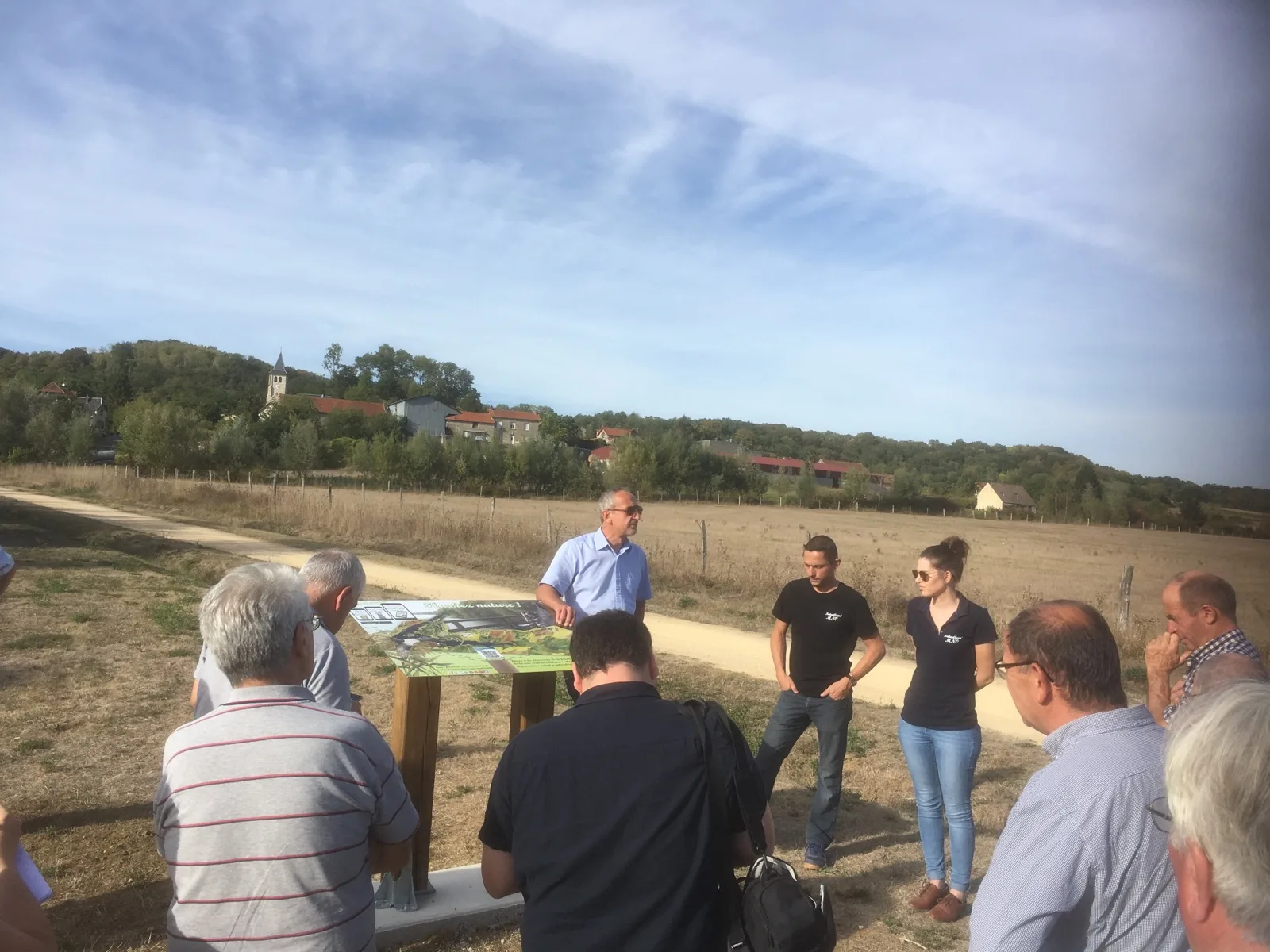 L'inauguration du circuit, le 17/09/2018, en compagnie de Monsieur le Président de la MNO, Marc FOSSE